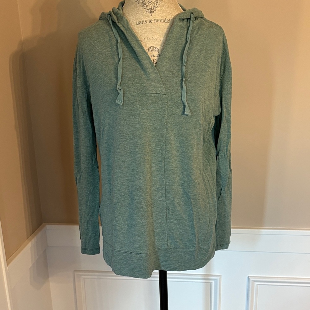 Lou & Grey Sea Green Hoodie for Women